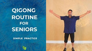 10 minute Qigong routine for seniors and beginners - Jeff on YouTube - Qi Gong for Vitality