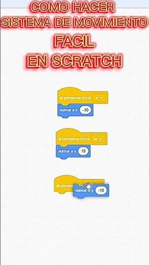 Como hacer un sistema de movimiento fácil en scratch