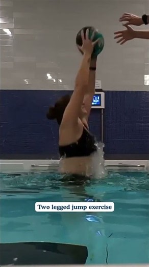Late Stage ACL Rehab Exercises | Two Legged Jump in SwimEx Pool