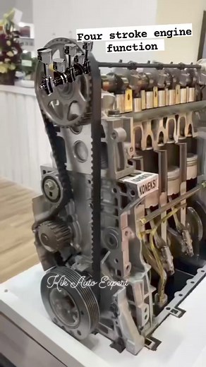 18K views · 24 reactions | 4 stroke engine Engine crankshaft camshaft and piston working process #mechanicshop #automechanic #car #mechaniclife #automotive #mechanical #glass #autorepair #automobile #auto | Kik Auto expert | Facebook