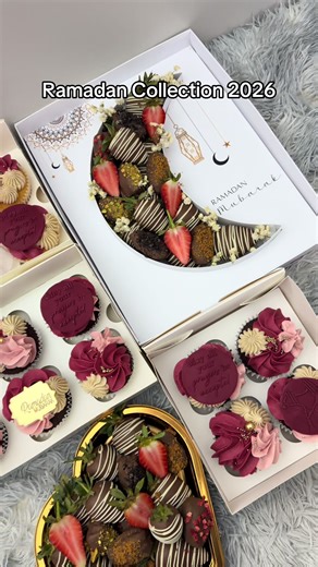 Celebrate the spirit of Ramadan with our elegant, handcrafted dessert collection — perfect for gifting, iftar gatherings, or treating yourself after a long day of fasting. This collection features a rich burgundy, blush pink, and gold colour scheme, symbolising warmth, love, and luxury. The deep burgundy represents tradition and depth, soft pink adds a feminine, modern touch, while gold brings in that festive Ramadan glow ✨ ⸻ What’s in the Collection Bento Cake A mini celebration cake beautifull