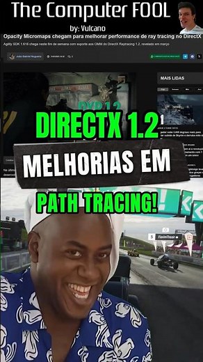 Atualização DirectX Ray Tracing 1.2 #gpu #nvidia #amd #pc #games #shorts