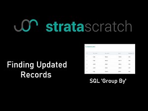 Finding Updated Records - StrataScratch - SQL Solution