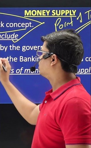 Money Supply & its components | Money & Banking | Class 12th Macro Economics #shorts #cbseboard2023