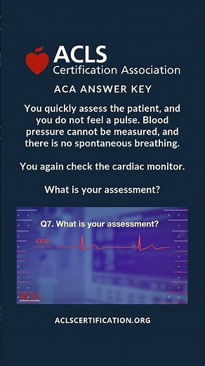 ACLS Megacode 3 Q7 Answer Key #aclsmegacode #acls #reels