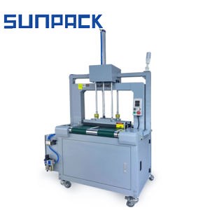 [Hot Item] Sunpack Automatic Corrugated Box Packaging PP Tape Strapping Machine with Belts Tabletop