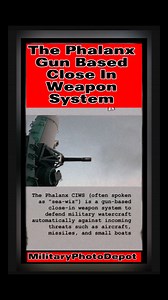 2.9K views · 36 reactions | The Phalanx Gun Based Close In Weapons System #military #navy | MilitaryPhotoDepot | Facebook
