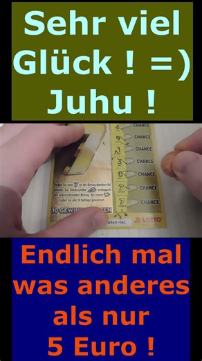 Cool! Finally, more than 5 euros / Golden 7 times with more luck!