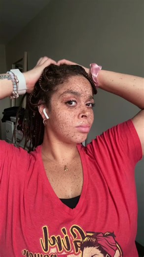 they’re back 🤠 #boxbraids #blacktok #blackhair #freckles #hairtok | box braids