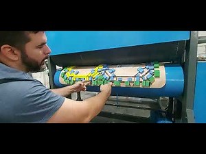Ajustando a corte e vinco rotativa