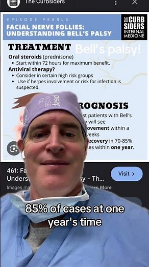 Bell’s palsy is typically treated with steroids and antivirals if indicated. Always see your doctor