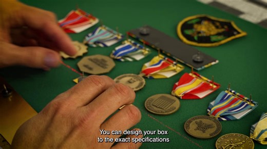 #DYK that USAMM uses the same proprietary technology to build shadow boxes that we use to construct your ribbon and medal racks? We can help you design an incredible shadow box for yourself or a loved one this holiday season. Give that special uniformed someone a gift they will NEVER forget. Or hell, give it to yourself! Our Shadow Box Builder makes it easy. Check it out at https://ow.ly/a9xs50XBqSe. #army #navy #airforce #marinecorps #nationalguard #coastguard #spaceforce #veteran #shadowbox #g