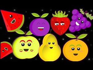 High contrast Baby Sensory Video For Toddlers - Hey Baby Bear Fruit Dance Video