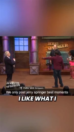 Jerry Springer Best Moments on Instagram: "magine if there was a page dedicated to jerry springer best moments... Music by: @deimioficial - Jugando #JerrySpringer #JerrySpringerMoments #SpringerShow"