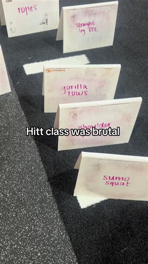 Brutal Hitt class tonight #hitt #hittworkout #fitnessjourney #neverskipamonday