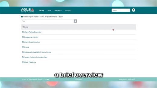 Washington Probate BETA - Organization