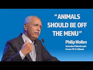 Philipp Wollen gives animal rights speech with powerful videos and music. Must Watch! (Not Graphic)