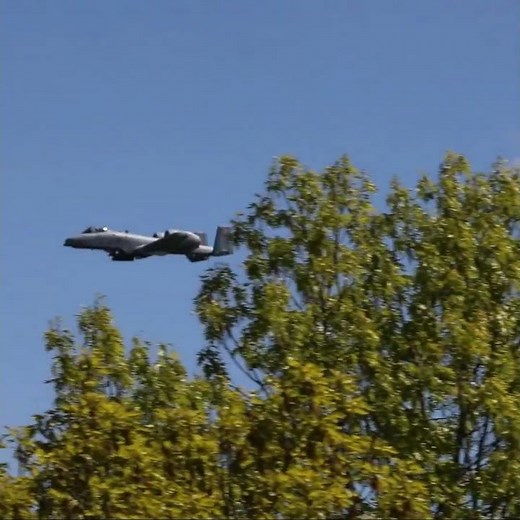 A-10 Thunderbolt II Firing Its Legendary Gun #Warthog #Combat
