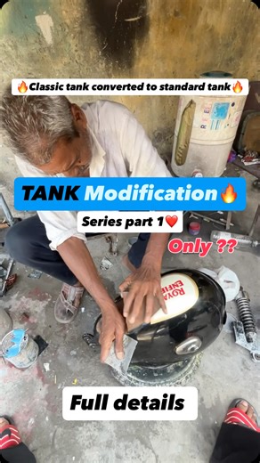 𓆩ਬੁੱਲ𓆪_9397 💀⃤ | TANK Modification Start Part 1🔥 Classic 2018 converted to standard series 23 (PART1) Follow @bull_9397 . . . . . . #viral #modified... | Instagram
