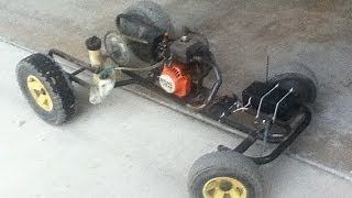 Homemade Gasoline RC Car From Weedeater