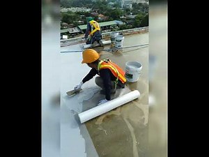 Roof deck waterproofing easy way better technics use of fiber mesh