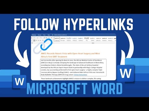 How To Follow A Hyperlink In Microsoft Word Document