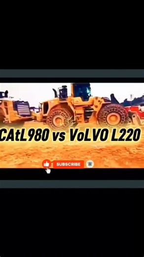 CAT 980 vs VOLVO L220 | Which Wheel Loader Is Stronger?#CAT980 #VolvoL220 #WheelLoader#YouTubeShorts