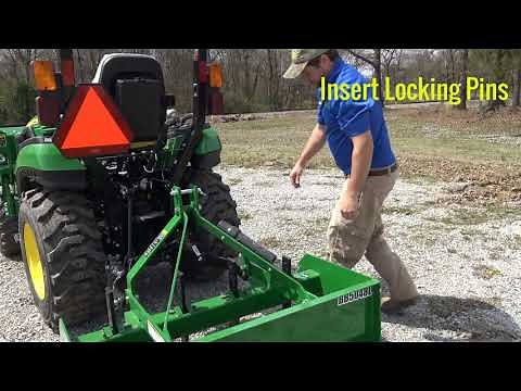 Attaching BB5048L Frontier Box Blade to John Deere 2025R
