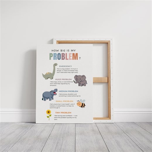 How Big is My Problem Poster, Size of the Problem, Anxiety Relief Tool, Calm Down Corner, Growth Mindset Poster, Zones of Regulation - Etsy Australia