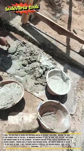 "Preparing Mortar Mixes: The Foundation of Strong Wall Construction"
