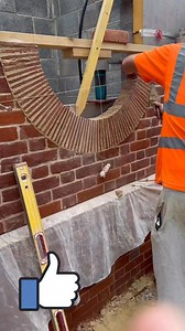 Superb bullseye window being formed with creasing tile by Danny Danny Wood | Curto & Gittings Construction Ltd