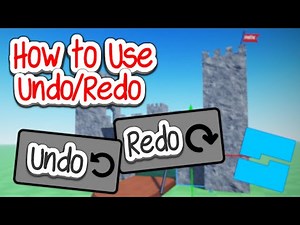 How to Use Undo/Redo Buttons in Roblox Studio!