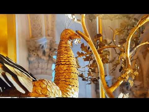 The Peacock Clock in Hermitage, St.Petersburg, Russia