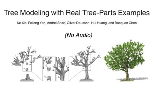 Tree Modeling with Real Tree-Parts Examples