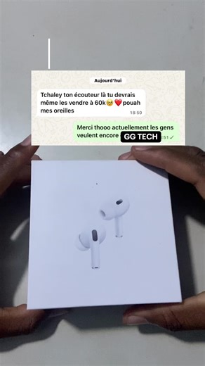 La qualité d’abord. La satisfaction ensuite. Disponible chez GG TECH 📲 WhatsApp en bio #ggtech #qualité #airpods #togolais228🇹🇬 #lométogo228🇹🇬🇹🇬