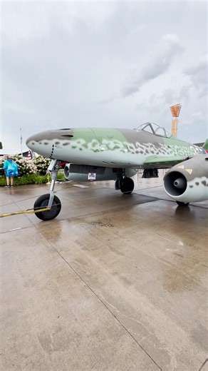 16K views · 470 reactions | Messerschmitt Me 262 Schwalbe and North American P-51 Mustang -Wednesday, July 23, 2025 - 10 am The show must go on...And ON IT DID! Rain or shine the Warbird community was ready to show up for the (REPLICA) Me-262 and North American P-51 Mustang. | EAA - Warbirds of America | Facebook