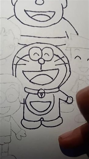 Doraemon drawing outline 😍#shorts#art#drawing #doraemon