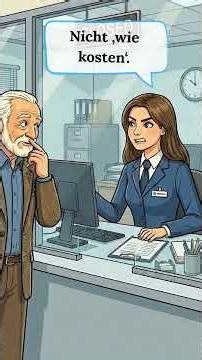 Deutsch lernen mit Humor 😂 | Lustiger Dialog am Bahnhof