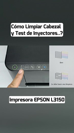 Cómo Limpiar Cabezal e Imprimir Test de Inyectores EPSON L3150