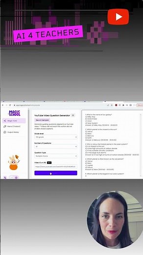 YouTube Videos to Comprehension Questions with AI#short #aiforteachers #design #ailearning