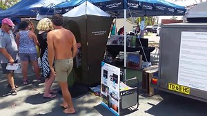 Can't beat a genuine EverShower demonstration. A luxuriously long, private shower in just 3 litres of water. Shower water can be replaced as frequently or infrequently as you like or run on continuous fresh if there's plenty of water available. At the Cairns Home show and Caravan, Camping and Boating Expo this weekend, May 11-13. | EverShower