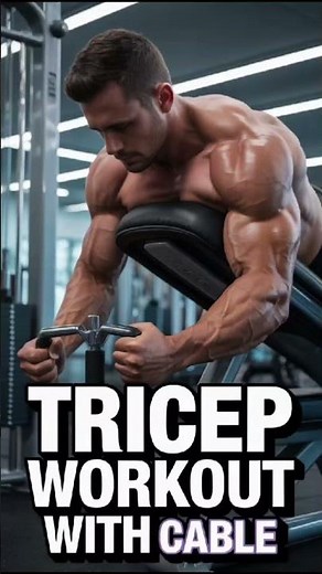 Seated Dumbbell Kickback💪 | Tricep Workout | Arm Workout | Gym Tips