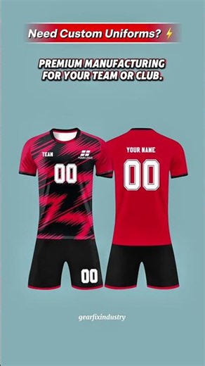 How We Manufacture Premium Custom Uniforms & Sports Kits ⚽👕 #shorts