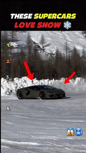 These Supercars LOVE SNOW!!❄️💀 #usa
