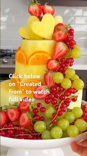 How to make yellow watermelon cake, step by step #watermelon #watermeloncake #fruitcarving
