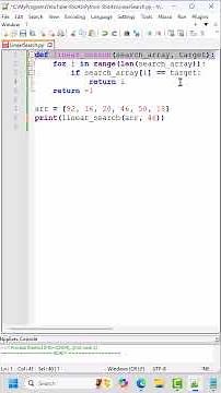 Linear Search in Python (Tamil)