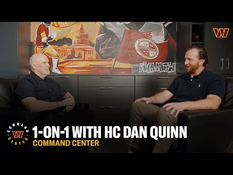 EXCLUSIVE Draft Day 1-on-1 with Commanders HC Dan Quinn 🏈🔥 | Command Center | Washington | NFL