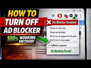 How To Turn Off Ad Blocker on Chrome, Edge & Firefox (2026 Updated Guide)