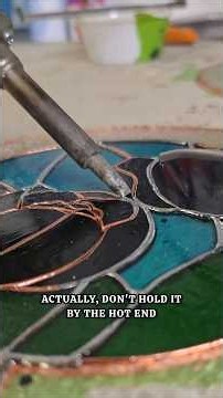 Helpful Tips For New Artists Soldering Stained Glass Art #learnart #art #glassart