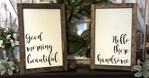 How To Make Your Own DIY Chunky Framed Wood Signs